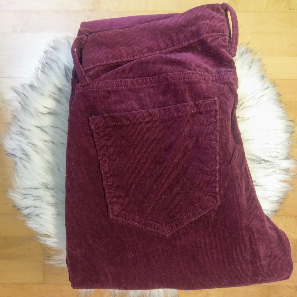 Old Navy Rockstar Corduroy Purple Pants Sz 6 Long